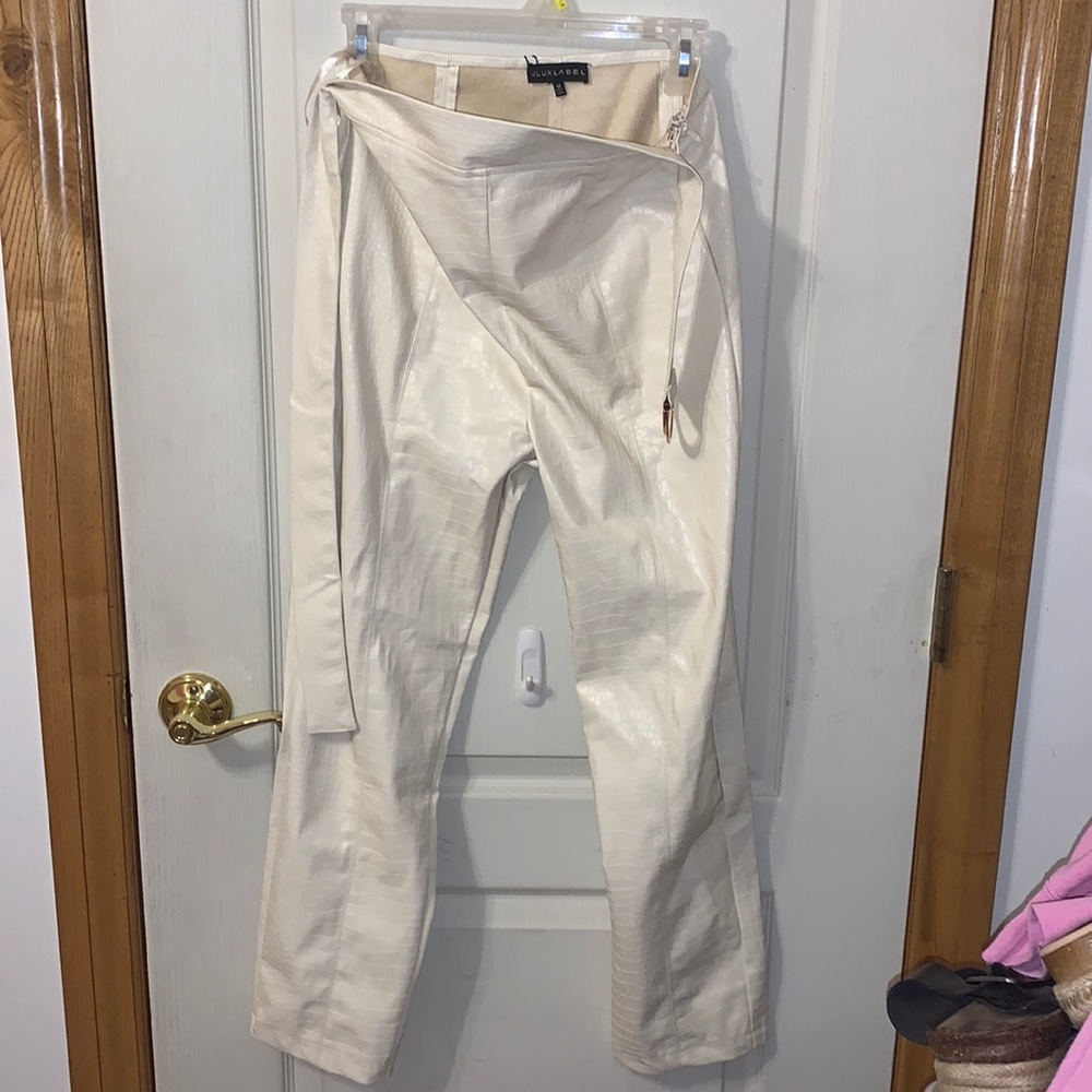 JLUXLabel cream leather pants